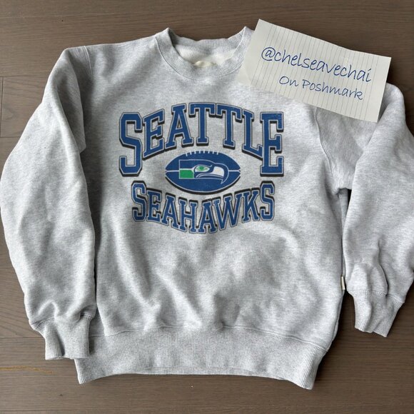 Vintage Seattle Seahawks Football Crewneck Sweatshirt NFL Seattle Seahawks Shirt - Picture 1 of 2